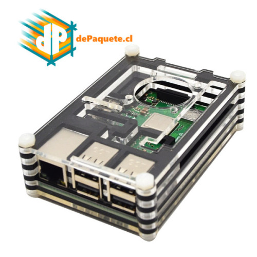 Carcasa Acrílico Raspberry Pi 3B+